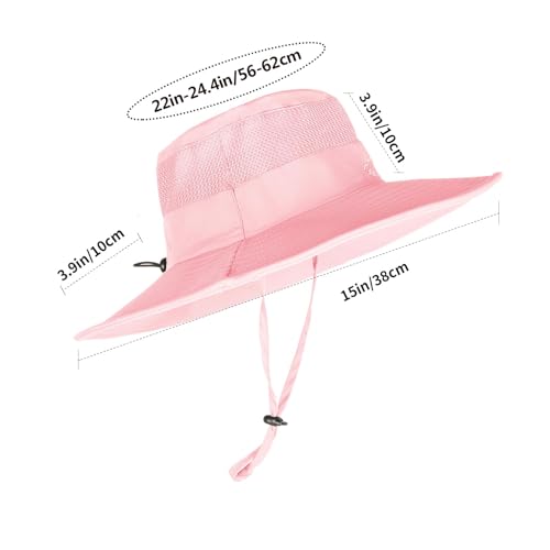 Image of Sun Hats for Men Women Fishing Hat UPF 50+ Breathable Wide Brim Summer UV Protection Hat