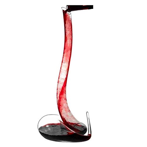Carafe à vin Cobra en verre soufflé à la main 100 % cristal, carafe à vin rouge créative en forme de serpent
