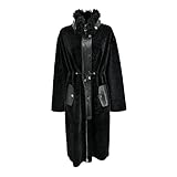 Luxuriöser Damen Mantel aus kuscheligem Shearling bietet höchsten Komfort und Weichheit