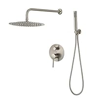 Miscelatore Doccia Incasso Oro Spazzolato Jucar - Con Soffione Pioggia E Maniglia, Serie Moderna - Foto 10