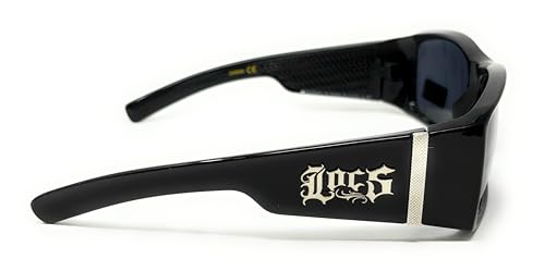 LOCS Hardcore Shades Sunglasses, Black Frame with Dark Lenses, Polycarbonate Frame4