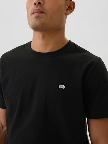 Image of Gap Men's Everyday Soft Micro Logo Crewneck T-Shirt