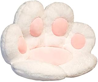 Seat Cushion Cat Paw Shape Lazy Sofa Office Chair Pad Plush Warm Skin-Friendly Floor Mat Armchair Seat Cushion Soft Cozy Chair Pillow Relieves Back and Tailbone Pain Relief
