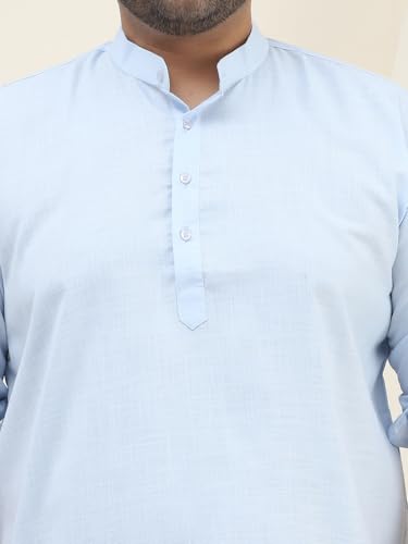 Image of SOJANYA Plus(Since 1958), Men's Cotton Short Kurta