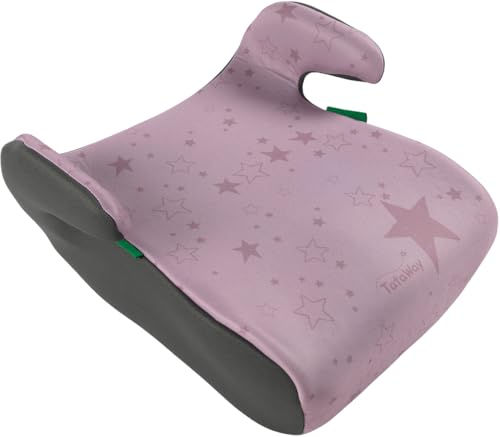 Tataway seggiolino alzatina auto bimbi rosa i-Size ECE R129, Rialzo bimbi 126-150 cm, 22-36 kg, 6-12 anni, gruppo 3, leggero e facile da trasportare - sfoderabile e lavabile