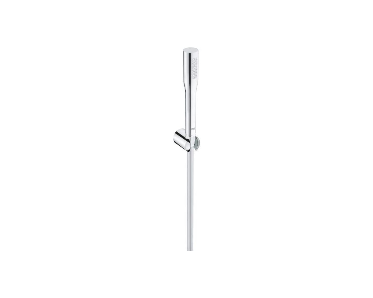 GROHE Vitalio Get Stick Ensemble de Douche (Pommeau de Douche 1 jet Economie d’eau, Support Mural, Flexible de douche VitalioFlex Silver anti-torsion 1. 5m), Chromé, 27459000