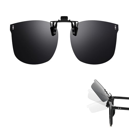 Trysee Polarized Clip on Sunglasses Over Prescription Glasses UV400 Protection (Including Non-flip Up & Flip Up) TS-CO-3169