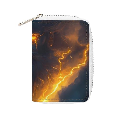 God Hades Greek Mythology Small Business Credit Card Holder Wallet with 20 Card Slots Case Coin Purse Pouch
