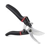 ISEEUSEE Pruning Shears Garden Cutter Clippers, Stainless Steel Sharp Pruner Secateurs, Professional Bypass Pruning Hand Tools Scissors