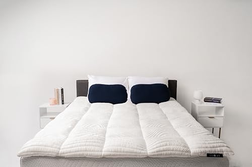 Moon Pod Cloud Cover Mattress Topper - Plush Pillow Top Accessory | Upgrade Your Mattress with a Foam & Microfiber Blend for a Cool Zero-Gravity Floating Sleep Sensation - Queen Pillow Top Cover