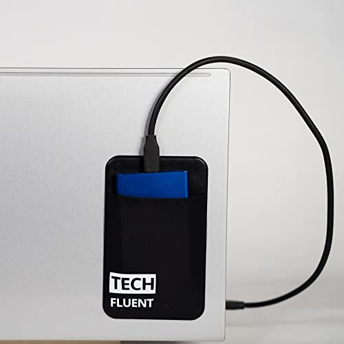 Tech Fluent The 2TeeBee - External SSD Pouch for Laptop , External SSD Sticky Holder Bag for MacBook , Solid State Drive Portable Sleeve , Adhesive Carrying Case , Organizer Pocket