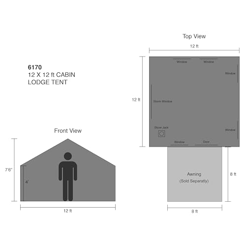 Kodiak Canvas 12x12 Cabin Lodge Tent