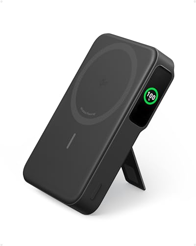 Anker MagGo Qi2 Magnetic External Battery 10000mAh 15W Compatible with Magsafe iPhone 17 16 15 14 Air Plus Pro Max USB C Fast Charge Portable Charger (USB-C Cable Included)