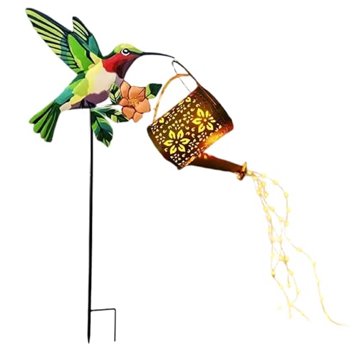 Lanterne Décorative en Forme d'Arrosoir Colibri Spécial Pelouse