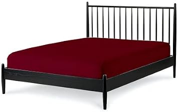 Cot Size Fitted Sheet Only - 100% Egyptian Cotton Deep Pocket - Cot Fitted Sheet 30" x 75" Perfect for Camp Bunk Beds/RVs/Guest Beds Burgundy RV Bunk Sheets