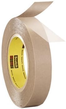 3M 9832 Clear Bonding Tape - 6 in Width x 36 yd Length - 4.8 mil Thick - Kraft Paper Liner - 23784 [PRICE is per CASE]