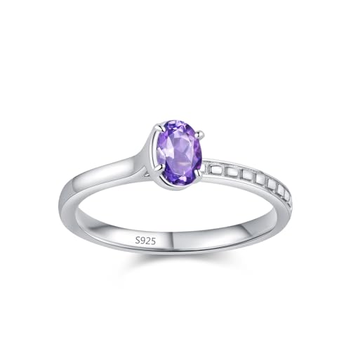 Bague Argent Femme 2mm Solitaire Simple le Cadeau Idéal pour une Sœur