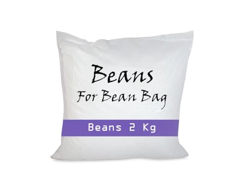 Image of Bhavya Beans || Bean Bag Filler 2 Kg Bean Bag Beans Refill Thermocol Balls Virgin EPS Beans, 2 KG Beans