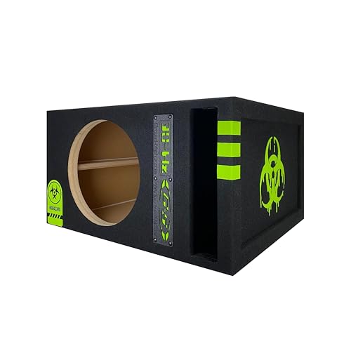 Image of 30HZ Reinforced Competition Single Ported Sub Box Sub Woofer Enclosure Speaker Box Car Audio Subwoofer Ground Shaker Box Ground-Shaker (Biohazard, 10 inch)