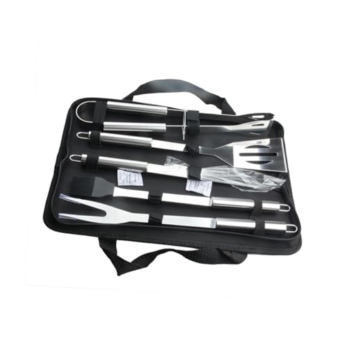 Set de 5 utensilios para barbacoa acero inoxidable miniatura 7