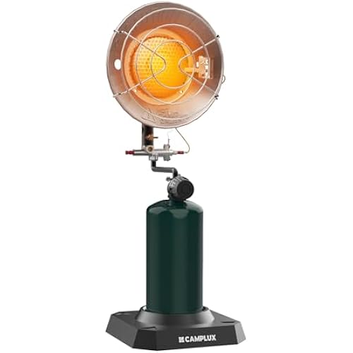 CAMPLUX Portable Propane Heater 15,000 BTU, Outdoor Infrared Heaters for Camping, Garage, Ice Fishing and Patio