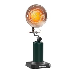 CAMPLUX Portable Propane Heater 15,000 BTU, Outdoor Infrared Heaters for Camping, Garage, Ice Fishing and Patio