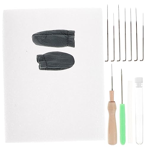 OSALADI Needle Felting Tool Set 1 Set of Wool Felt Tools Sponge Mat for Steady Support for DIY Felting Projects Random