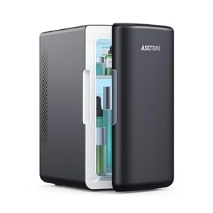 AstroAI Mini Fridge 6 Litre / 8 Can | Cooler and Warmer | AC/DC | Small Fridge for Bedrooms, Car, Drinks, Beauty, Skincare, Travel