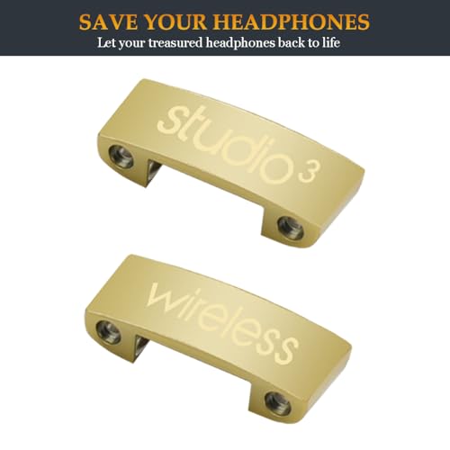 Studio 3 Hinge as Same as OEM A1914 Replacement Parts Repair Kit Durable Accessories Compatible with Beats by Dre Studio3 (A1914) and Studio Pro (A2924) Wireless Over-Ear Headphones (Gold) miniatura 5