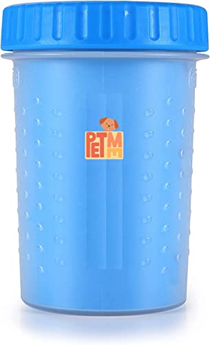 Pet Me Dog Feet Care Super Soft Portable Washing Cup, Pet Paw Cleaner Portable Dog Paw Washer with Soft Silicone Bristles for Quickly Cleaning Pets Muddy Feet for Pets- Color May Vary (Medium)