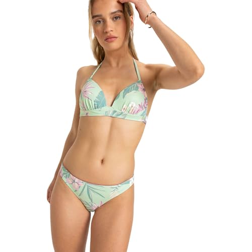 Roxy Conjunto de bikini Into The Sun para mujer, Espuma Verde Coastal Green, XS