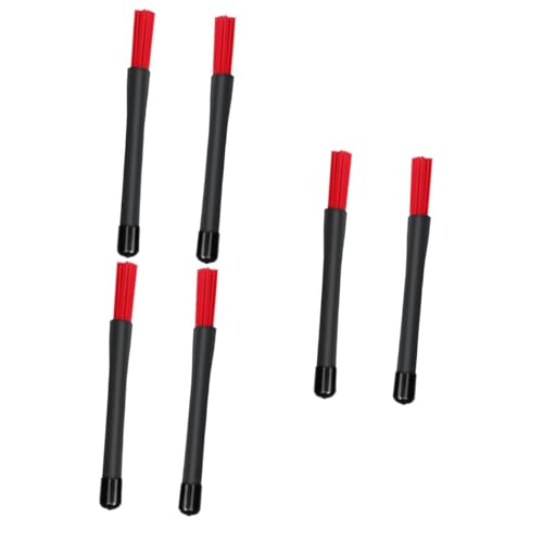 Abaodam 3 piezas Baquetas para batería con punta de nylon, accesorio de percusión rojo miniatura 4