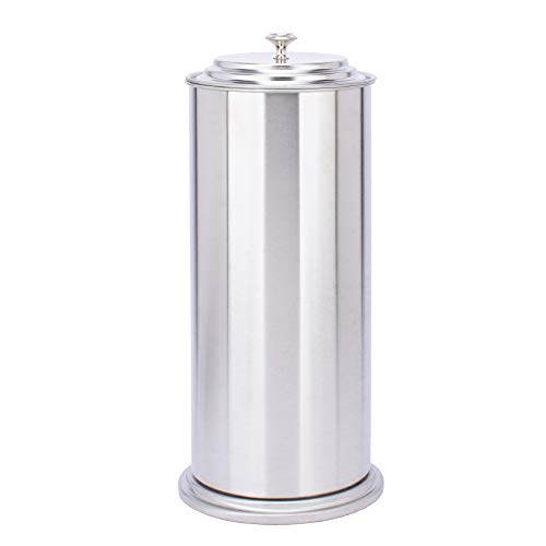JS Jackson Supplies Free Standing Extra Large Toilet Paper Holder - Stainless Steel
