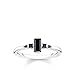 Produktbild Thomas Sabo Damen Ring Stein Baguette-Schliff schwarz 925 Sterling Silber TR2266-643-11