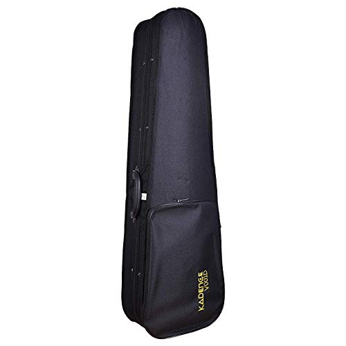 Image of Kadence V001D-C Vivaldi Violin | 4 /4 Full Size with Basswood Body & Brazilwood Bow | Includes Lightweight Hard Case, Bow, Rosin, Tuner & Learning Course | Black