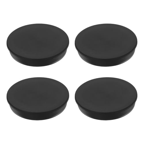Image of MECCANIXITY 4pcs T-Shaped Silicone Plugs 93.6mm 3-11 /16 Inch Dia, Black | Snap in Plug Hole Seal Cover Round Rubber Stopper for 92-93.6mm Holes Kitchen Rubber Bulkheads Waterproof Sealing