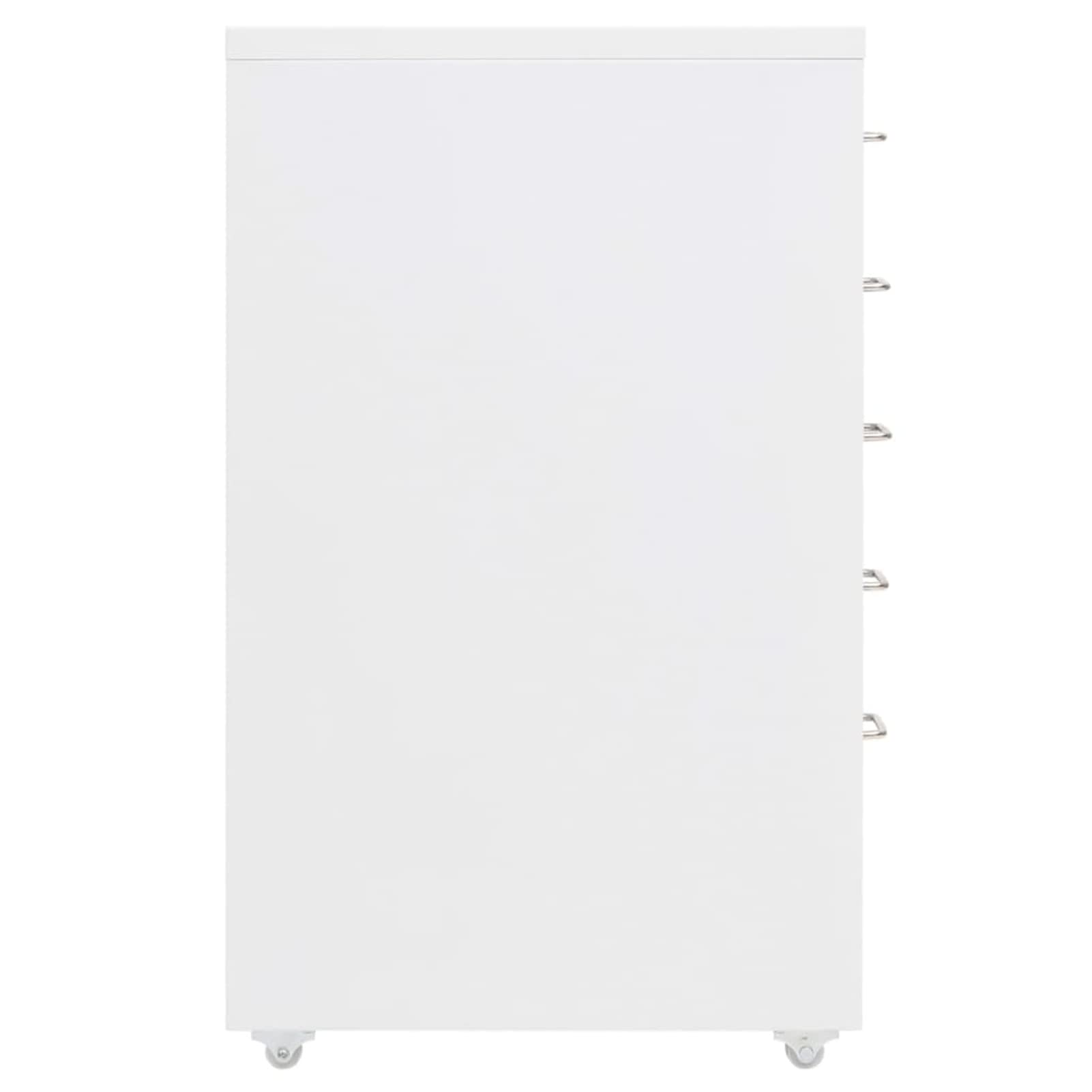 Schedario Mobile Bianco 28x41x69 cm in Metallo,Schedario,Schedario da Ufficio,Mobiletto per Documenti(SPU:335913)