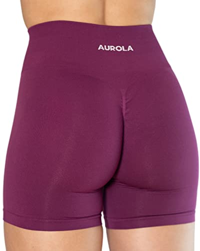 AUROLA Damen Athletic Shorts Hohe Taille Laufshorts Sportlich Kurz Gym Elastische Workout Shorts