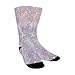 susiyo Whimsical Soft Tone Heart Flower Print Hiking Socks Boy Girls - Cushioned Crew Socks for Kids Soft, Breathable & Seamless Toe for All-Day Comfort