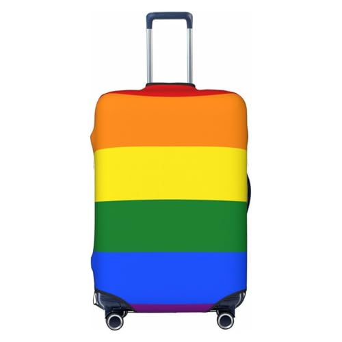 Rainbow Print Luggage Suitcase Covers Elastic Washable Luggage Protector Luggage Covers For Suitcase