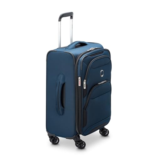 DELSEY PARIS Sky Max 2.0 Softside Expandable Luggage with Spinner Wheels, Blue, 2-Piece Set (21/Duffle)4