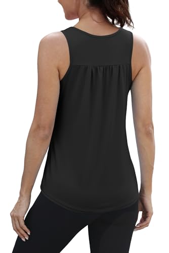 NIASHOT Workout Tank Tops for Women Racerback Loose Fit Yoga Top Sleeveless Gym Shirt Running Athletic Tanks Pack