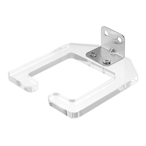 MUSISALY 1Pc Wall Mounted Hair Dryer Holder Durable Blow Dryer Rack Space Saving Design for Bathroom Home Use Easy Installation Keeps Hair Dryer Firm Stable