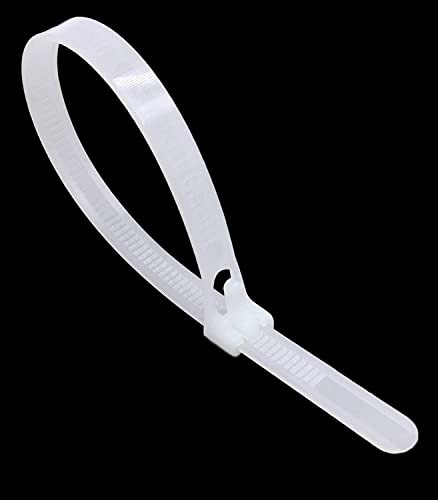Image of Indiginous Teeth Grip Nylon Self Locking Cable Zip Ties | Heavy Duty Strong Zip Wire Fastener Organizer Tie (50, Size 2.2 X 100 MM)