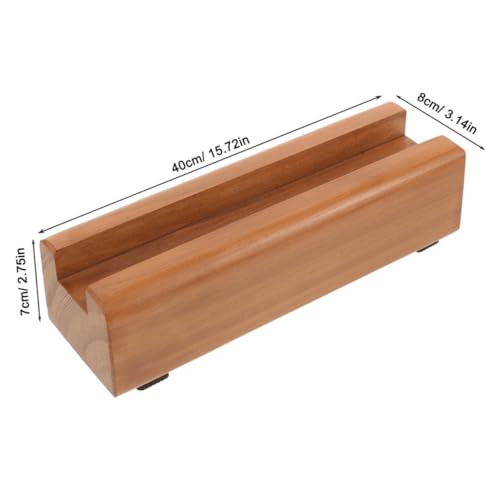 Socle design moderne en bois marron Luxshiny pour miroir - 3