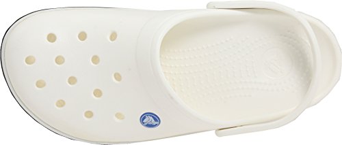 Crocs Men's and Women's Crocband Clog, White, 14 Women/12 Men3