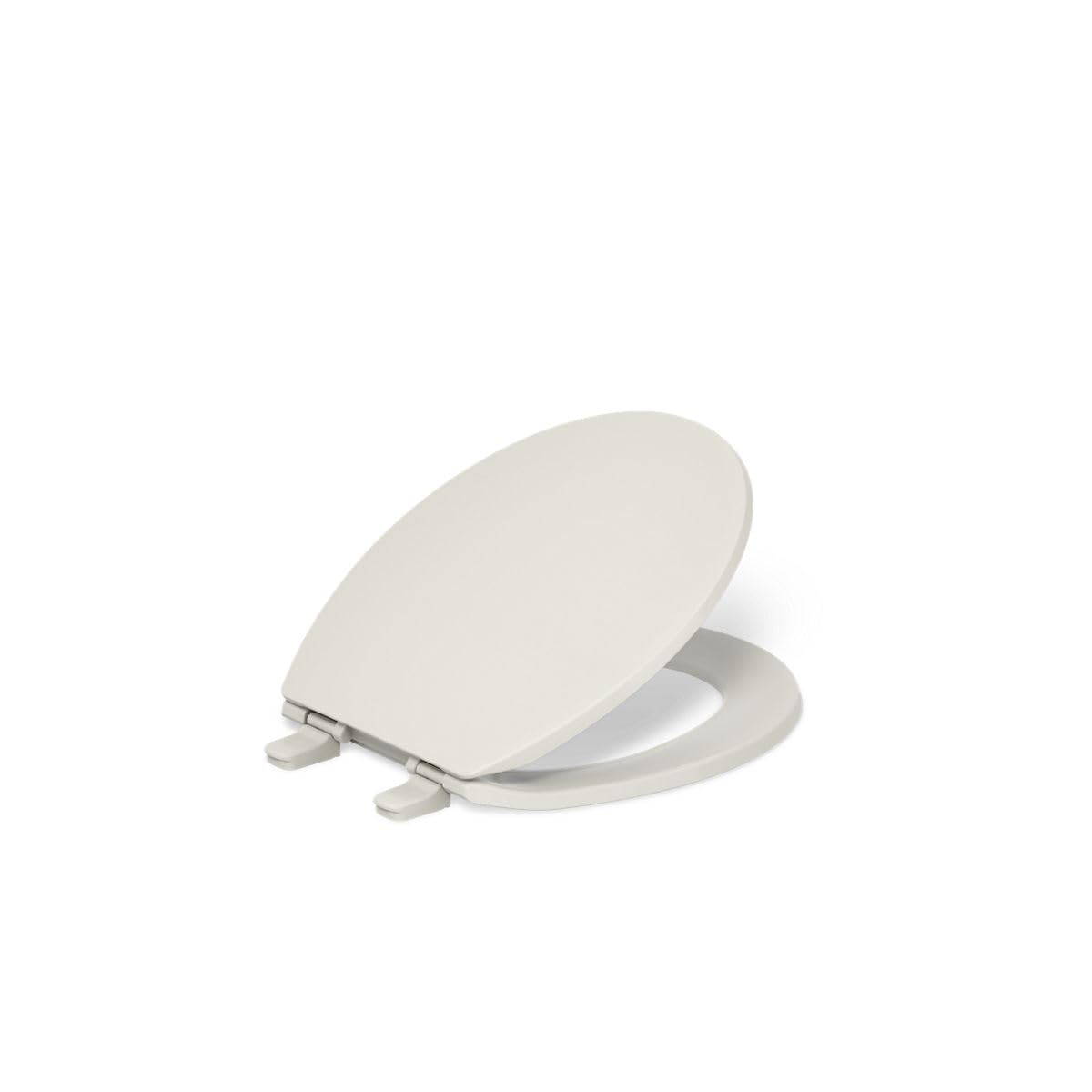 KOHLER K-4775-47 Brevia with Quick-Release Hinges Round-Front Toilet Seat, Almond
