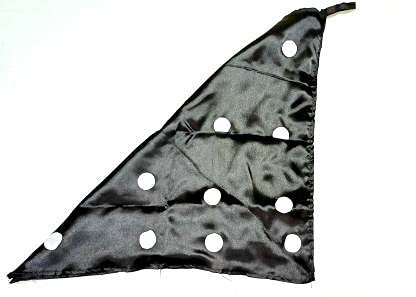 A SARKAR MAGIC SHOP Polka Dotted Silk Magic (Black & White) / POKLA DOT Appear Magic Hanky Magic Trick