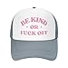Produktbild FWJZDSP Be Kind OrF Off Mesh Hut Männer Frauen Baseball Kappe Lustige Trucker Hut