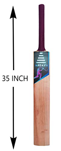 Abhaya 6 Capsule Kashmir Willow Tennis Cricket Bat Single Blade 1Kg #TOP1